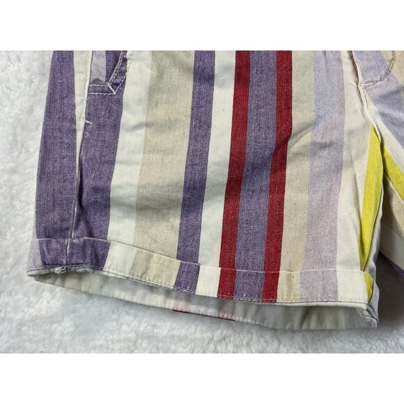 Chino by Anthropologie Shorts Womens Sz 25 Striped Relaxed Preppy Breathable - Picture 4 of 12